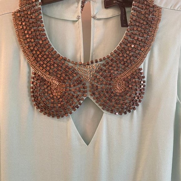 BCBGMaxAzria Nellie Asymmetrical Dress Teal - Picture 4 of 4